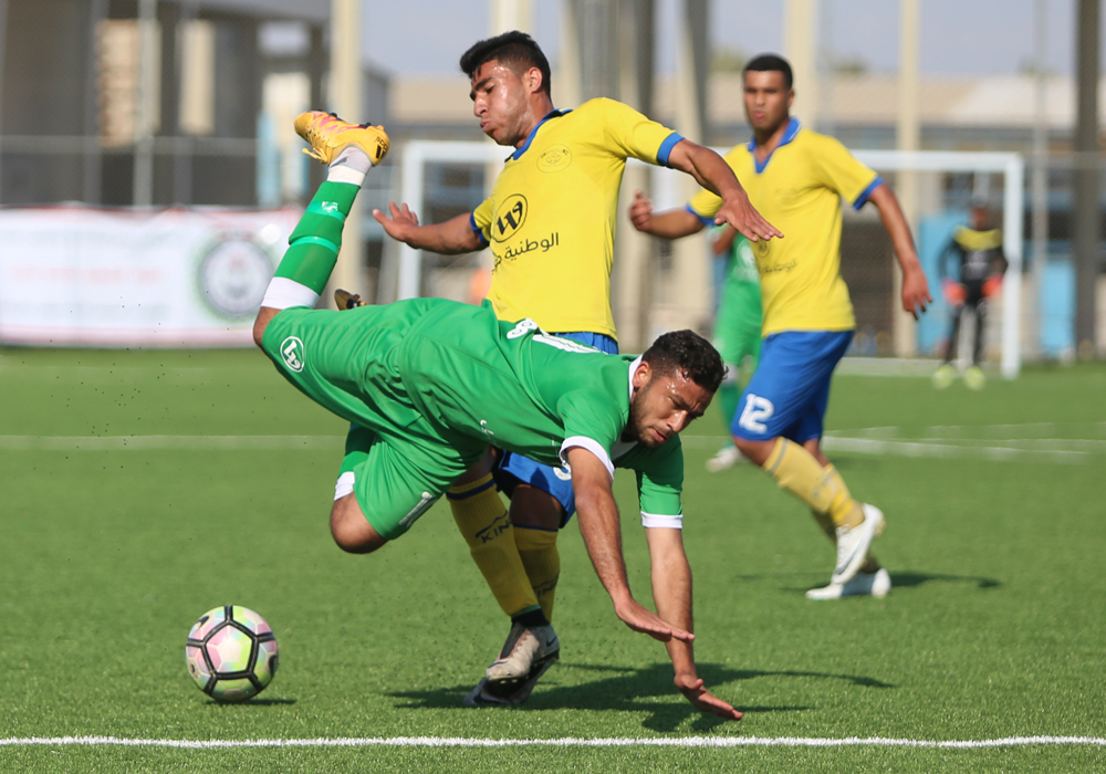 مباراة لفريق شباب جباليا في غزة